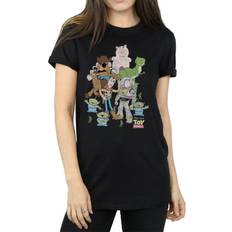 Toy Story Group Cotton Boyfriend T-Shirt Black