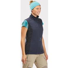 Fabric - Woman Vests FORCLAZ Decathlon Mountain Trekking Windproof Gilet Trek 500 Navy