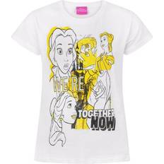 Disney T-shirts Disney 14-15 Years Beauty And The Beast T-Shirt Kids Girls Belle White Top