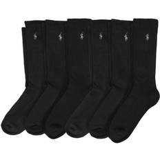 Polo Ralph Lauren Socks on sale Polo Ralph Lauren POLO Mens classic Sport Solid Socks Pair Pack cushioned cotton comfort, Black, 12-17