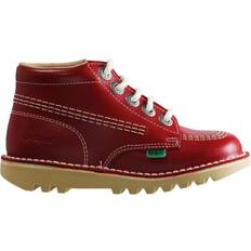 Kinderschuhe Kickers Childrens Unisex Hi Core Kids Red Boots Leather Kids