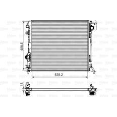 Wiper Equipment Valeo Kühler Motorkühlung 735625