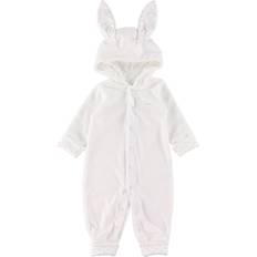 Livly Onesie Kanin Vit Plysch mån Onesie