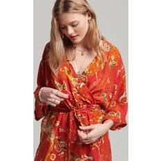 Superdry Damen Jumpsuits & Overalls Superdry Women's Kimono Playsuit Rot Größe: Rot