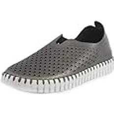 Ilse Jacobsen Womens TULIP3576 Flat,Gunmetal,40