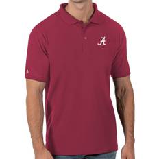 Red Polo Shirts Antigua Men's Alabama Crimson Tide Crimson Legacy Pique Polo, Medium, Red Holiday Gift Red