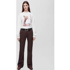 Brown Flared Trousers Chocolate WAIST