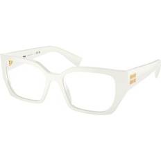 White Glasses Miu Miu MU03VV 1421O1 Recetadas para Mujer Blancas