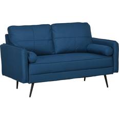 3 Seater - Blue Sofas Homcom 2 143cm Loveseat Sofa 3 Seater