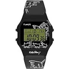 Timex Unisex Wrist Watches Timex x Keith Haring T80 Digital Watch in Black END. Clothing