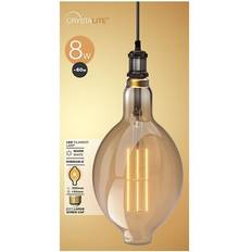 Status International Crystal Filament LED 8W BT180 Edison Screw