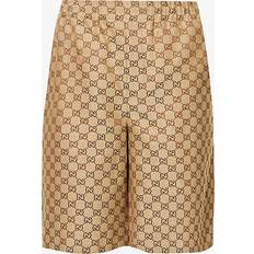 Gucci Kläder Gucci Linen Blend Shorts - Brown