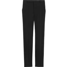 Saint Laurent High-rise Twill Slim-leg Trousers Mens Black