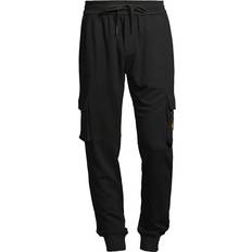 Moose Knuckles Men Trousers & Shorts Moose Knuckles Clemont Cotton-jersey Cargo Track Pants Mens Black