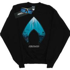 DC Comics Boys Aquaman Ocean Logo Sweatshirt Black