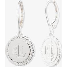 Lauren Ralph Lauren Sterling Silver Logo Drop Earrings