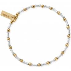 Metal Bracelets ChloBo Gold And Silver Rhythm Of Water Bracelet GMBRHYTHM