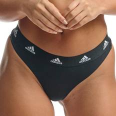 Adidas Femme Sous-vêtements pour hommes Adidas Lot de 3 Strings Femme Coton Logo - Rouge