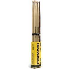Musical Accessories Promark Select Balance Rebound Hickory Drumsticks 0.565" Acorn Tip FireGrain Bonus 4-pack