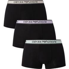 Armani Undertøj Armani Core 3 Pack Boxer Shorts - Sort