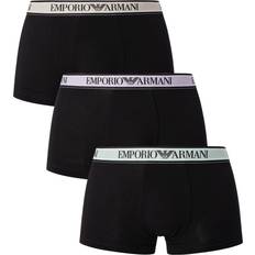 Armani Men Underwear Armani Pack Trunks Black/Black/Black