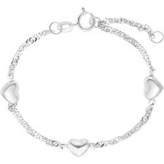 Amor Armband Amor Armband 925 Sterling Silver Flickor Barn Armsmycke, cm, Silver, Hjärta, Levereras presentförpackning, 9211364