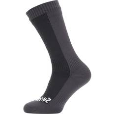 Sealskinz Starston Cold Weather Mid Sock - Black/Grey