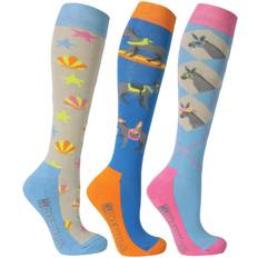 Unisex Adult Seaside Donkey Boot Socks Pack Of 3