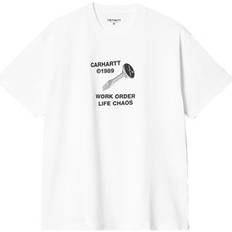 T-Shirts Carhartt WIP Carhartt WIP Men's Relaxed Fit Strange Screw T-Shirt White 42/Regular