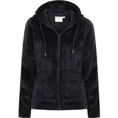 Fabric - Woman Jumpers Mountain warehouse Womens/Ladies Snaggle Fleece Hoodie Black