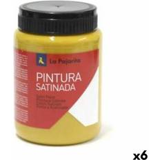 Yellow Water Colours Tempera La Pajarita L-03 Oxide Yellow Satin finish School 35 ml 6 Units