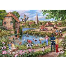 Family Puzzle Classic Jigsaw Puzzles The House of Puzzles The House of Puzzles 1000 Piece Jigsaw Puzzle Doggy Paddle