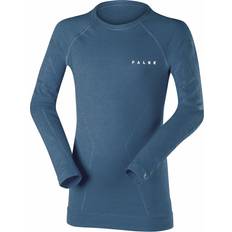 Ropa de niños Falke Camiseta Mangas Wool-Tech - Bleu