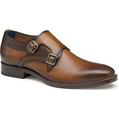 Laced - Men Monks Johnston & Murphy Dandridge Monk Strap SlipOn Men's Tan Slip-Ons Monk Strap