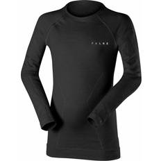 Ropa de niños Falke Camiseta Mangas Wool-Tech - Noir