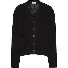 Valentino Koftor Valentino Toile Iconographe virgin wool cardigan black