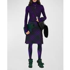 Checkered - Wool Jumpers Burberry Check Mohair Blend Sweater