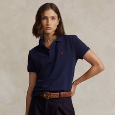 Polo Polo Shirts Polo Ralph Lauren Classic Fit Mesh Shirt in Newport Navy/Red