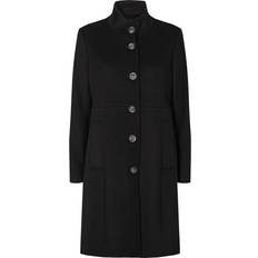 Sand Copenhagen Tøj Sand Copenhagen Cashmere Coat W New Parker, Ebony Black Pasform: Regular Fit