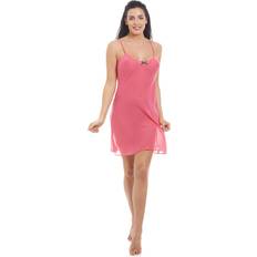 Orange Negligées Camille Lightweight Chiffon Chemise & Wrap Set Coral 10-12