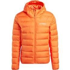 Adidas Orange Jackets adidas Men Terrex Multi Light Down Hooded Jacket Black