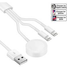 3-in-1 Charger Cable For Apple Watch & Iphone