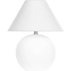 Beliani Ceramic Off Terracotta Base Bedside Shape Table Lamp