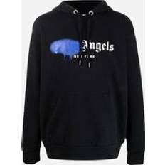 Palm Angels New York Spray Paint Logo Black Hoodie