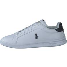 Polo Ralph Lauren Heritage Court II Leather Sneaker White/Navy/Gold