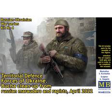 Scale Models & Model Kits Masterbox Russian-Ukrainian War Series Kit No 4 -Territ DefForc Ukrai.Bucha cle-up mara rapiApr22