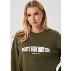 Björn Borg Women Jumpers Björn Borg Ace Boyfriend Crew - Green