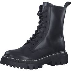 Tamaris Dame Ankelstøvler Tamaris Læder Lukkede Booties - Sort