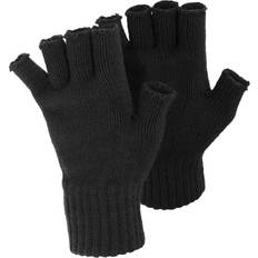 Floso Ladies/Womens Winter Fingerless Gloves Black/Blue/Purple