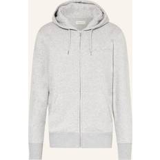 Gant Men Embossed Zip Hoodie Grey